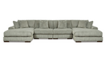 Lindyn Fog 4-Piece Double Chaise Sectional