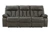 Willamen Quarry Reclining Sofa with Drop Down Table -  - Luna Furniture