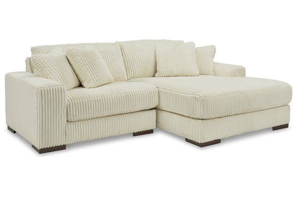 Lindyn Ivory 2-Piece RAF Chaise Sectional