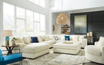 Lindyn Ivory 6-Piece LAF Chaise Sectional