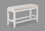 Wendy White Counter Height Dining Bench