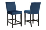 Lennon Royal Blue Counter Height Chair, Set of 2