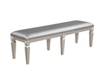 Klina Silver Champagne Dining Bench