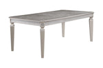 Klina Silver Champagne Extendable Dining Table