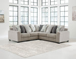 Ardsley Pewter 3-Piece Sectional