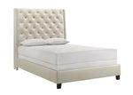 Chantilly Pearl PU Leather King Upholstered Bed