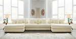 Lindyn Ivory 4-Piece Double Chaise Sectional