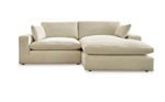 Elyza Linen 2-Piece RAF Chaise Sectional