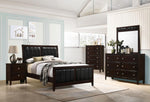 Carlton Cappuccino Upholstered Panel Youth Bedroom Set