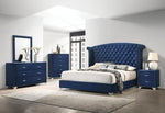 Melody Pacific Blue Upholstered Panel Bedroom Set