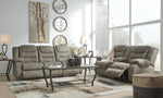 McCade Cobblestone Reclining Living Room Set - Luna Furniture
