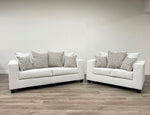 110 - Stone Sofa & Loveseat - 110 - Stone Sofa & Loveseat - Luna Furniture