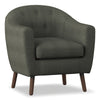 Lucille Gray Accent Chair - Luna Furniture