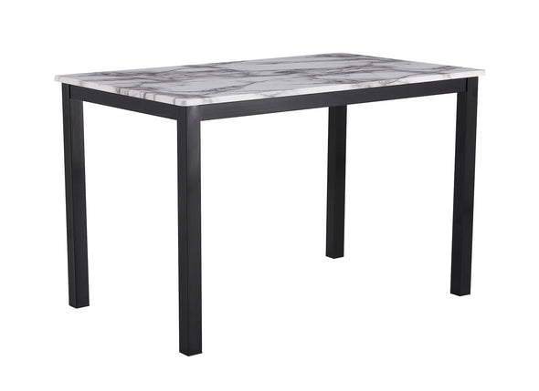 Aiden White/Black 5-Piece Dining Set - Luna Furniture