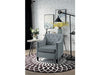 Graziso Grey Velvet Accent Chair