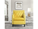 Graziso Yellow Velvet Accent Chair