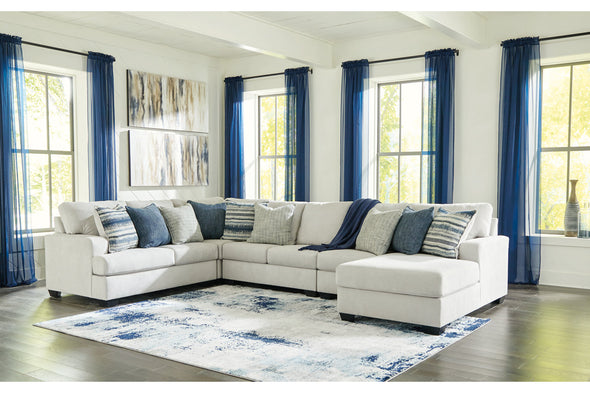 Lowder Stone 5-Piece RAF Chaise Sectional