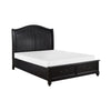1420-1* (3) Queen Platform Bed with Footboard Storage - Luna Furniture