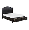 1420K-1EK* (3) Eastern King Platform Bed with Footboard Storage - Luna Furniture