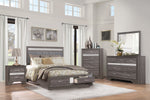 Luster Gray Storage Platform Bedroom Set - Luna Furniture