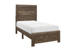 Corbin Brown Twin Panel Bed - Luna Furniture