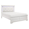 Lana White LED Upholstered Panel Bedroom Set