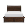 1559-1* (4) Queen Platform Bed with Footboard Storage - Luna Furniture