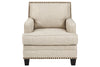 Claredon Linen Chair -  - Luna Furniture