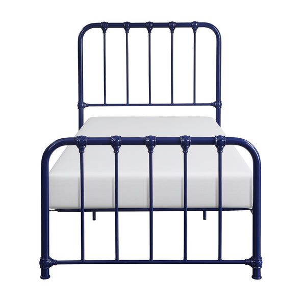 Bethany Blue Twin Metal Platform Bed - Luna Furniture