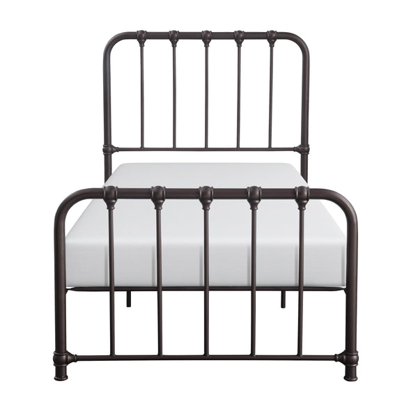 Bethany Dark Bronze Twin Metal Platform Bed - Luna Furniture