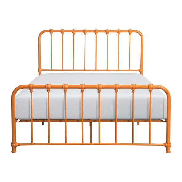 Bethany Orange Full Metal Platform Bed - Luna Furniture