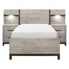 1577T-1*WB 5pc Set Twin Wall Bed (TB+2NS+2NS-P) - Luna Furniture