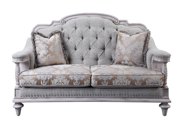 Amancio Antique White Living Room Set - Luna Furniture