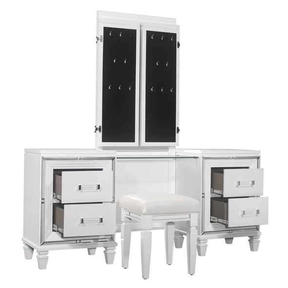 1616W-15* (3) Vanity Dresser with Mirror - Luna Furniture