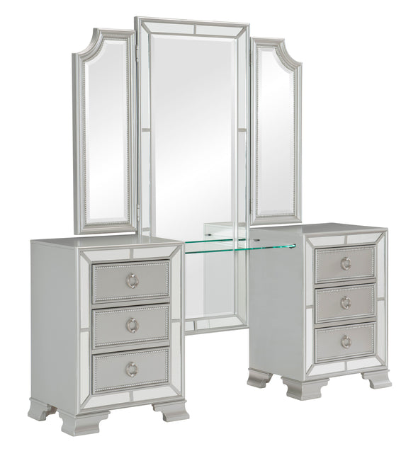 1646-15* (3)Vanity Dresser with Mirror - Luna Furniture