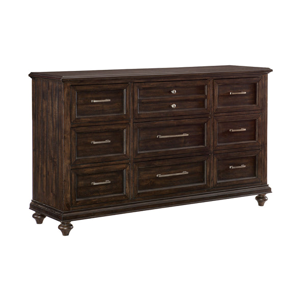 Cardano Dark Brown Dresser - Luna Furniture