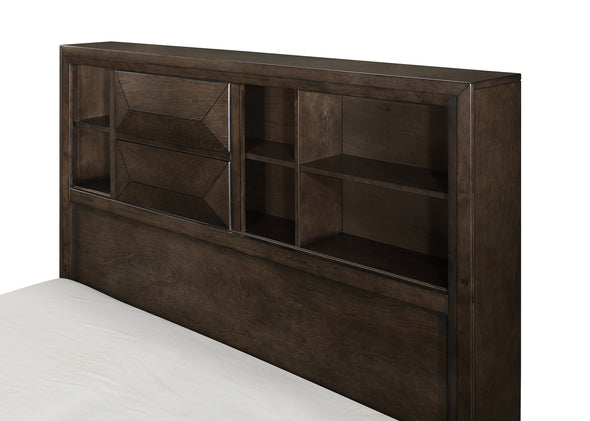 Chesky Bookcase Storage Platform Bedroom Set - Luna Furniture