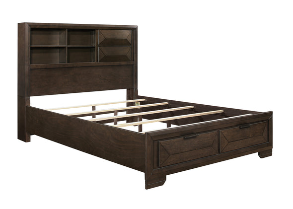 Chesky Bookcase Storage Platform Bedroom Set - Luna Furniture