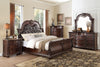 Cavalier Brown Queen Sleigh Bed - Luna Furniture