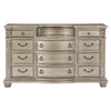 Cavalier Silver Marble Insert Dresser - Luna Furniture