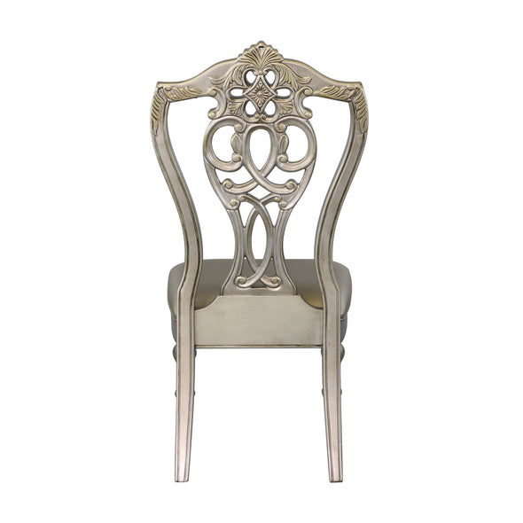 Catalonia Platinum Gold Side Chair, Set of 2