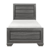 Beechnut Gray Twin Panel Bed - Luna Furniture