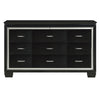 Allura Black Dresser - Luna Furniture