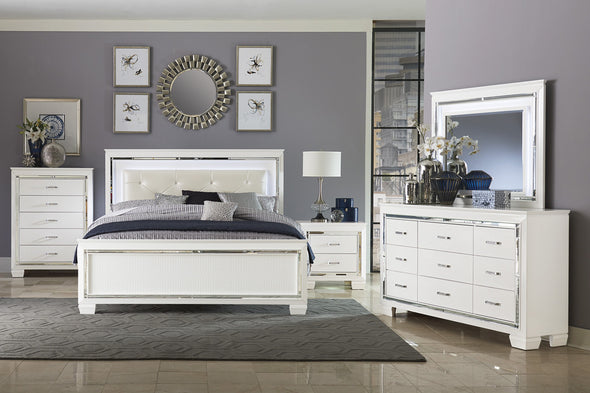 Allura White Dresser - Luna Furniture
