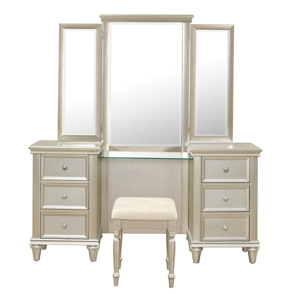 1928-15* (3)Vanity Dresser with Mirror - Luna Furniture