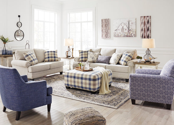 Meggett Linen Living Room Set - Luna Furniture