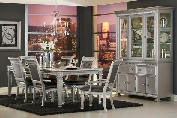 Bevelle Silver Extendable Dining Set