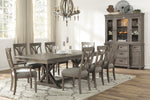 Cardano Driftwood Brown Extendable Dining Set