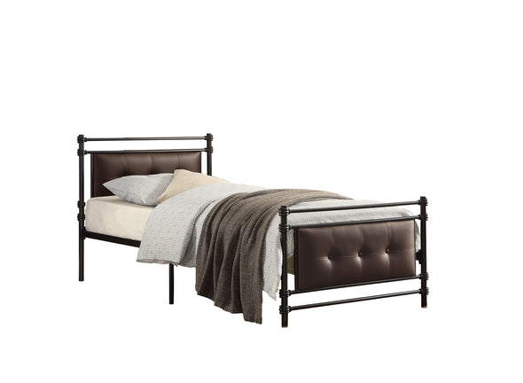 Jayla Brown Full Metal Platform Bed | 2050 - Luna Furniture