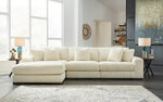 Lindyn Ivory 3-Piece LAF Sectional